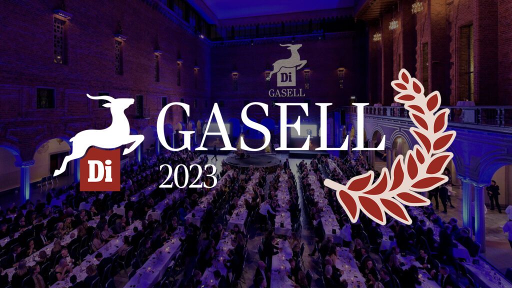 Nobellmiddagsliknande gala för Gasell 2023 med logo