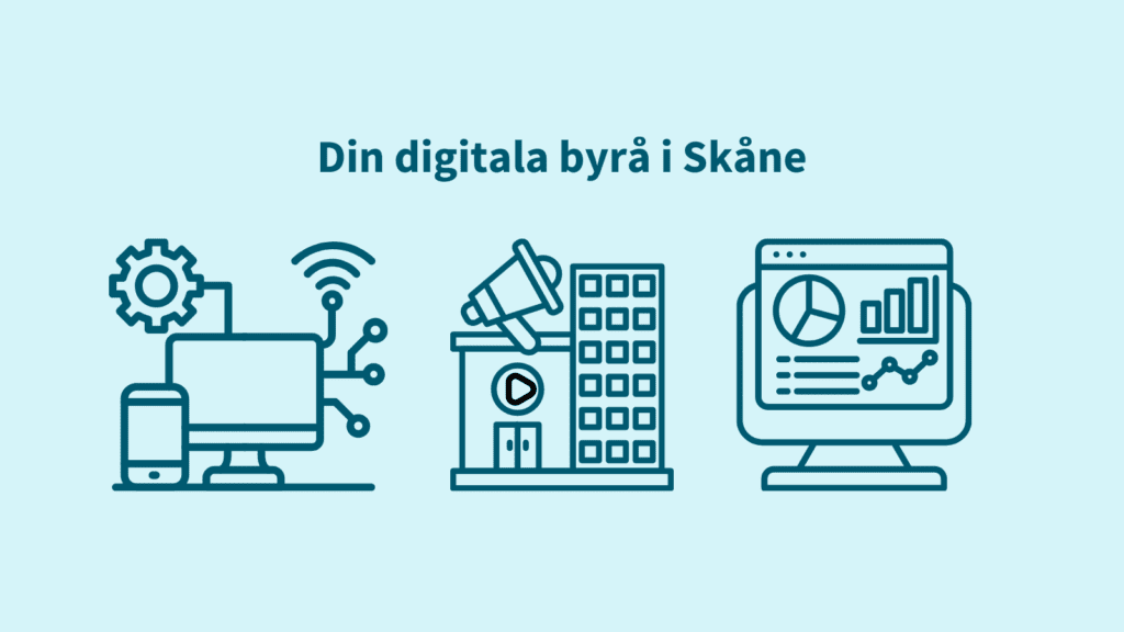Diagram som förklarar att Social Zense är det bästa valet som byråpartnern i Skåne.