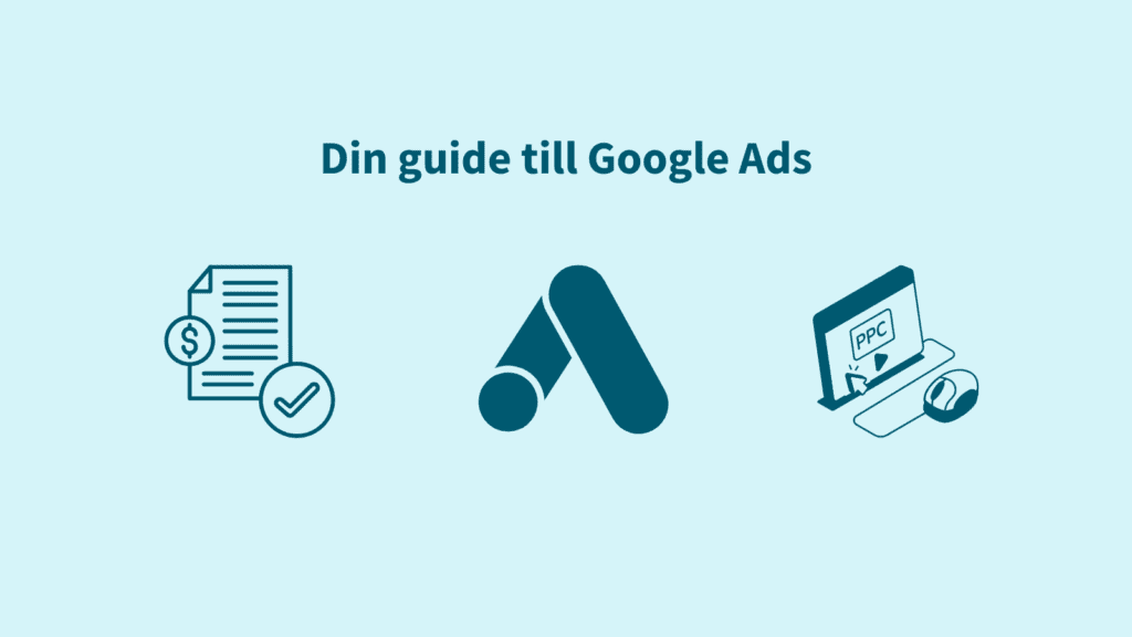 Ett diagram som visar hur annonsering fungerar på Google Ads.