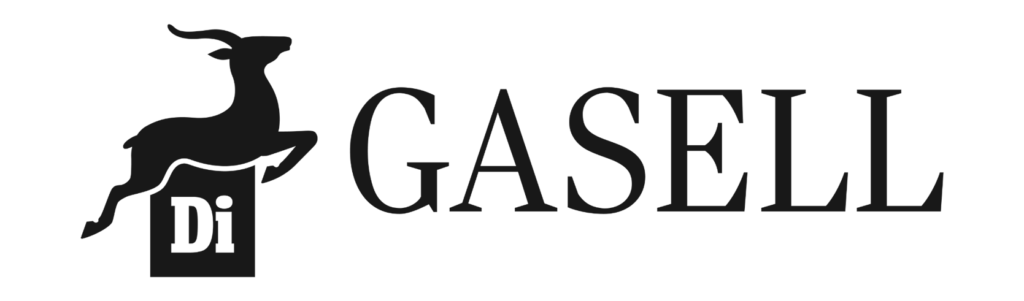 Svart logotyp för DI Gasellföretag i mindre storlek.