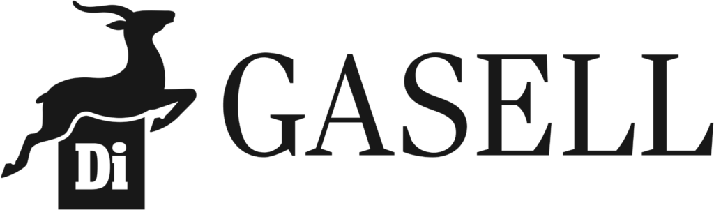 Logotyp för Dagens Industri Gasellföretag i svart.