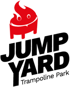 Transparent logotyp för JumpYard Trampolinpark.