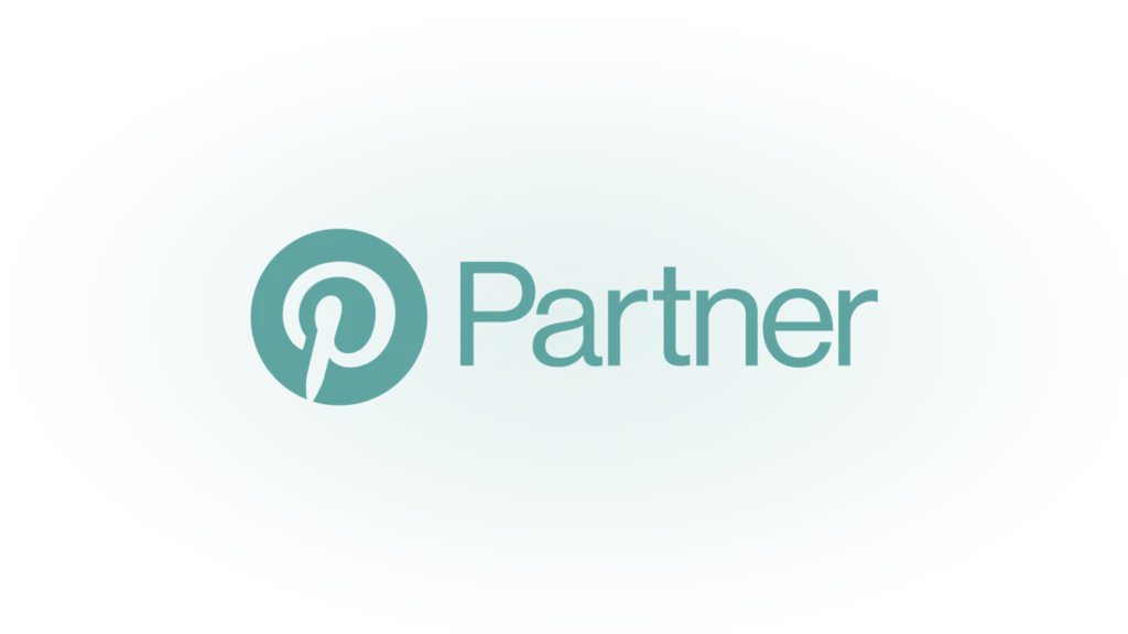 Pinterest Partner-logotyp i mörkgrönt.