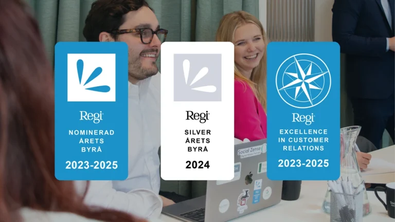 Social Zense utmärkelser i Årets Byrå.