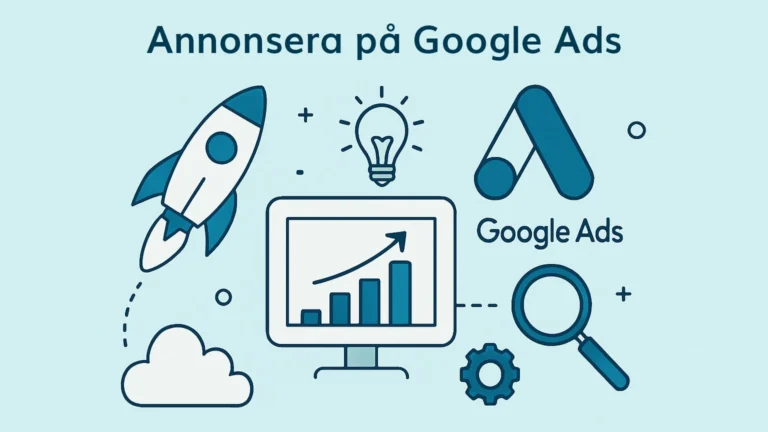 Diagram över digital annonsering på Google Ads.