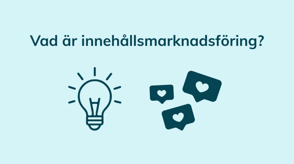 Bild som visar en glödlampa och sociala medier likes