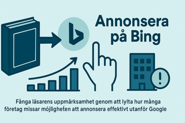 Graf som visar på annonsering på Bing